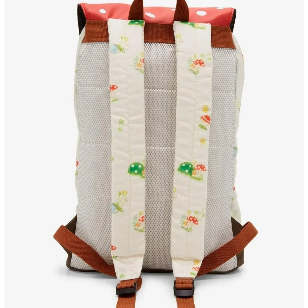 New Sanrio Hello Kitty And Friends Red Mushroom‎ Slouch Backpack Bag Hot Topic